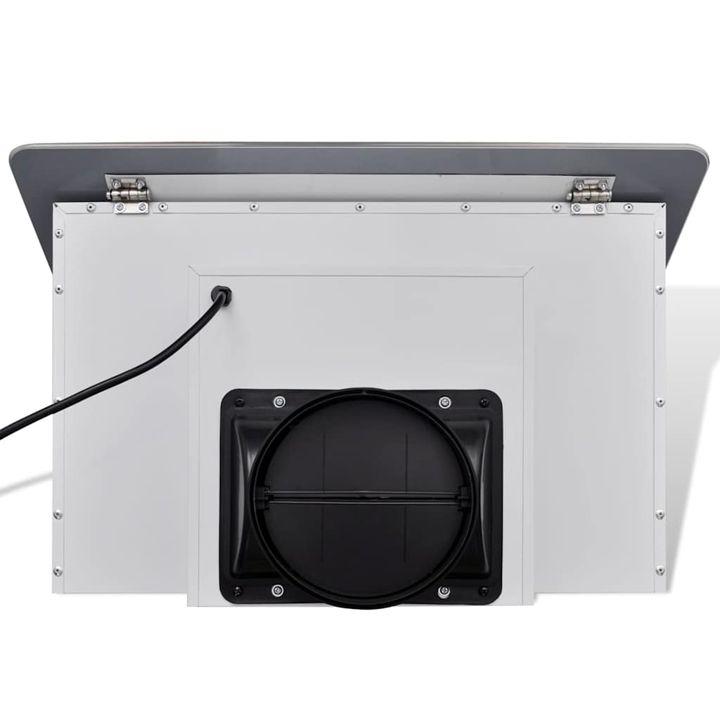 vidaXL Range Hood 600 mm Tempered Glass White