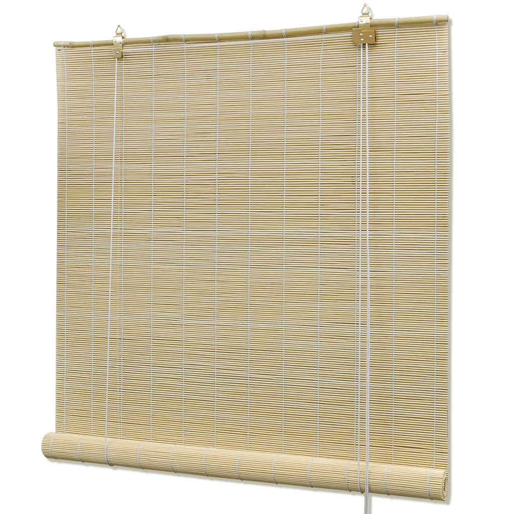 vidaXL Roller Blind 80x160 cm bamboo natural