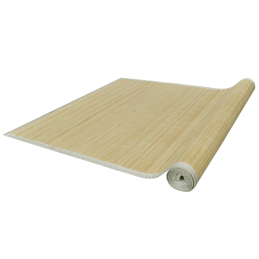 vidaXL Tapijt rechthoekig 80x200 cm bamboe naturel
