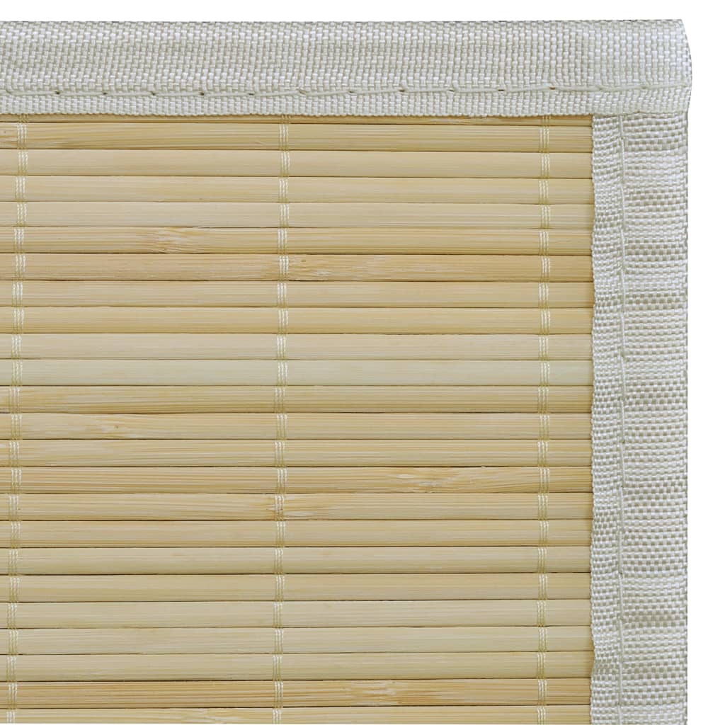 vidaXL Tapijt rechthoekig 80x200 cm bamboe naturel