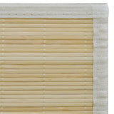 vidaXL Tapijt rechthoekig 80x200 cm bamboe naturel