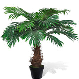 vidaXL Artificial Cycas Palm Tree with Pot 80 cm