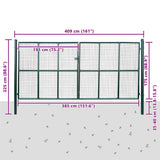 vidaXL Garden Fence Mesh 400x150 cm