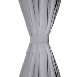 vidaXL Slot Top Curtains 135 x 245 cm Black 2 pcs