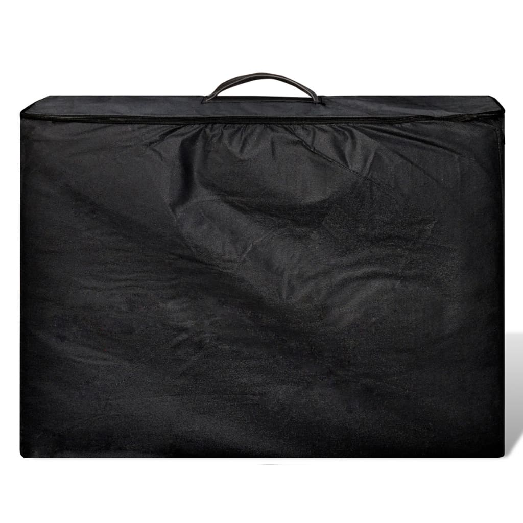 Inklapbare massagetafel 3 zones met houten frame (blauw)