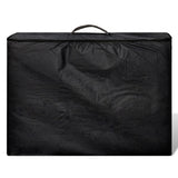 Inklapbare massagetafel 3 zones met houten frame (blauw)