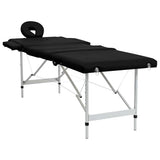 Massagetafel inklapbaar met aluminium frame (vier delen / blauw)