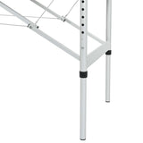 Massagetafel inklapbaar met aluminium frame (vier delen / blauw)
