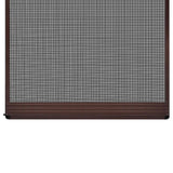 vidaXL Scharnierend Insectenscreen Wit en Zwart 100 x 215 cm