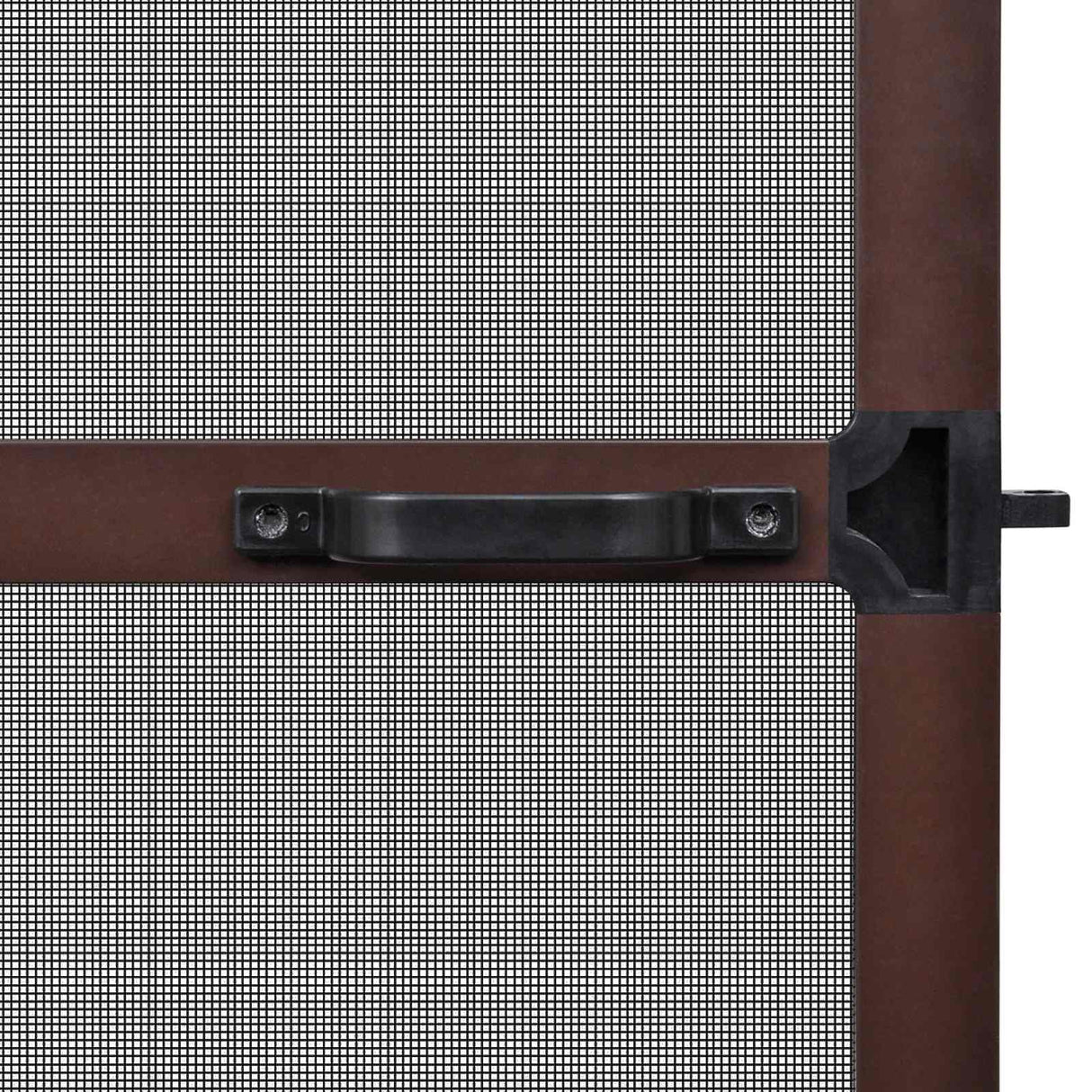 vidaXL Scharnierend Insectenscreen Wit en Zwart 100 x 215 cm
