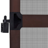 vidaXL Scharnierend Insectenscreen Wit en Zwart 100 x 215 cm