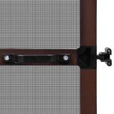 vidaXL Scharnierend Insectenscreen Wit en Zwart 100 x 215 cm