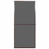 vidaXL Scharnierend Insectenscreen Wit en Zwart 100 x 215 cm