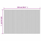 vidaXL Kamerscherm breedte 250 cm hoogte 165 cm bamboe natuurlijk