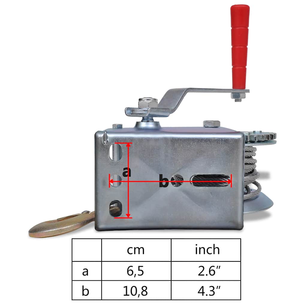 vidaXL Hand Winch 360 kg