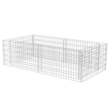 vidaXL Gabion Raised Garden Bed 180x90x50 cm Galvanised Steel