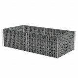 vidaXL Gabion Raised Garden Bed 180x90x50 cm Galvanised Steel
