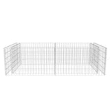 vidaXL Gabion Raised Garden Bed 180x90x50 cm Galvanised Steel