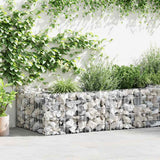vidaXL Gabion Raised Garden Bed 180x90x50 cm Galvanised Steel