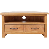vidaXL TV Cabinet with Drawer 88x42x46 cm Solid Oak Wood