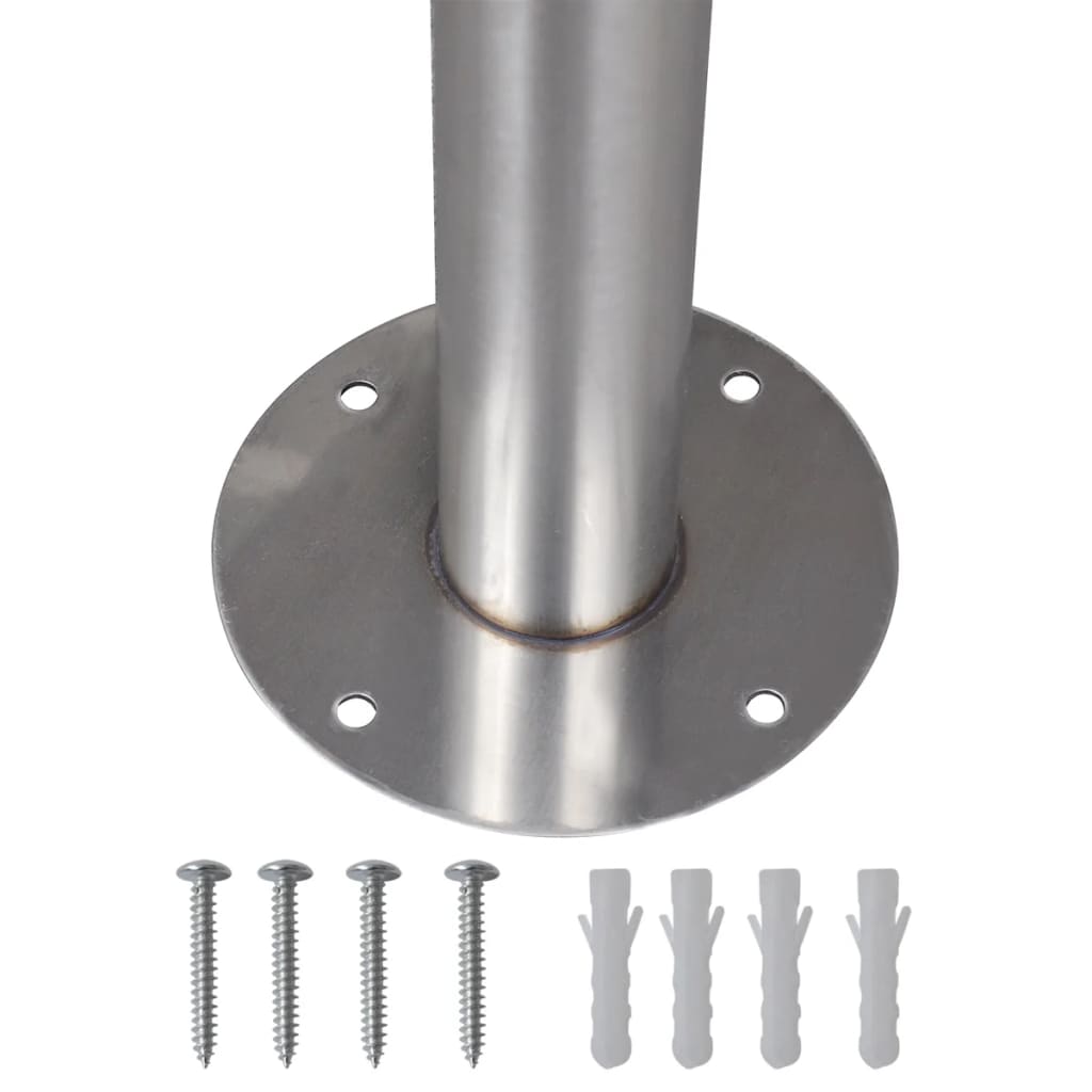 Letterbox on stainless steel stand