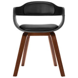 vidaXL Dining Chair Bentwood and Faux Leather