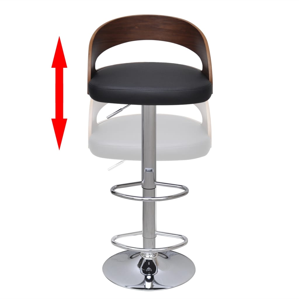vidaXL Bar Stools 2 pcs Bentwood