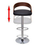 vidaXL Bar Stools 2 pcs Bentwood