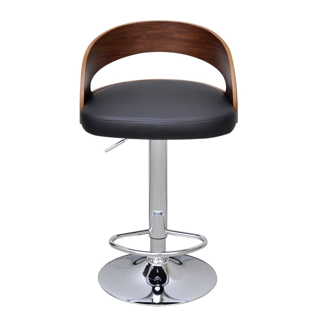 vidaXL Bar Stools 2 pcs Bentwood