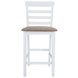 vidaXL Bar Stools 2 pcs Fabric White