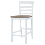 vidaXL Bar Stools 2 pcs Fabric White