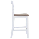 vidaXL Bar Stools 2 pcs Fabric White