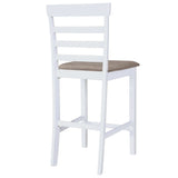 vidaXL Bar Stools 2 pcs Fabric White