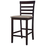 vidaXL Bar Stools 2 pcs Fabric Brown