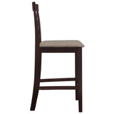 vidaXL Bar Stools 2 pcs Fabric Brown