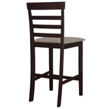 vidaXL Bar Stools 2 pcs Fabric Brown