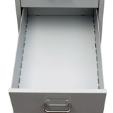 vidaXL Archiefkast met 5 lades 68,5 cm staal grijs