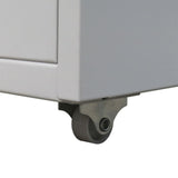 vidaXL Archiefkast met 5 lades 68,5 cm staal grijs