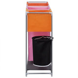 vidaXL 3-Piece Laundry Sorter with Hamper