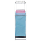 vidaXL Laundry Sorter 2-Compartment with Top Shelf for Drying