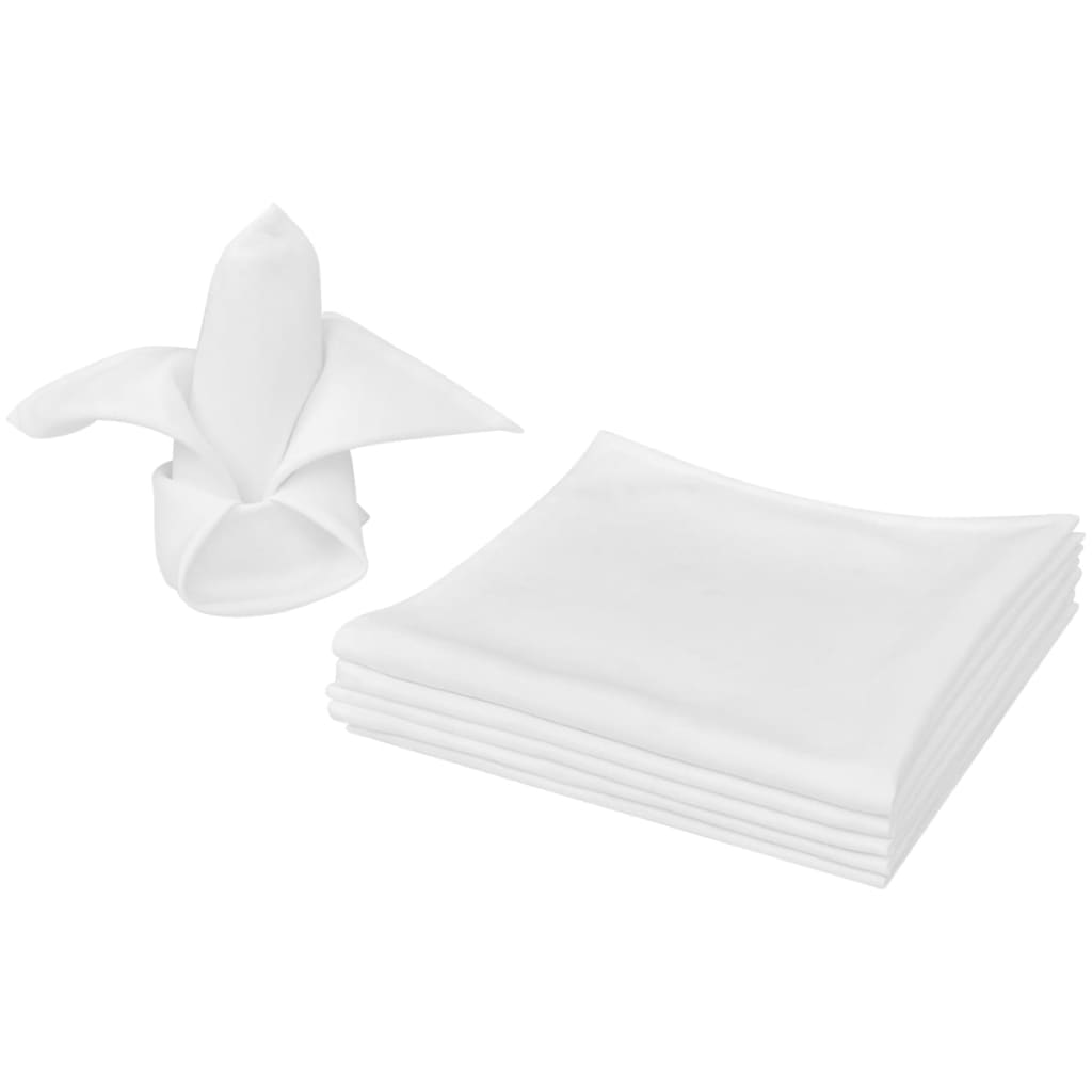 Servetten wit 10 stuks 50 x 50 cm