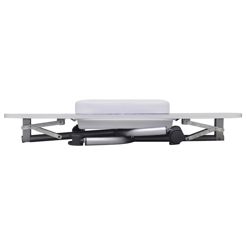 vidaXL Manicure Table Foldable with Wheels Black