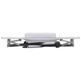 vidaXL Manicure Table Foldable with Wheels Black