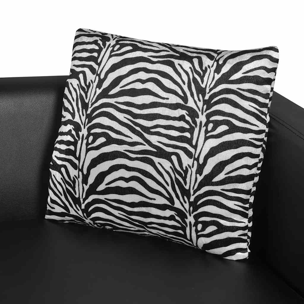vidaXL Fauteuil kunstleer zwart