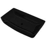 Luxe keramische rechthoekige wasbak 71 x 39 cm (wit)