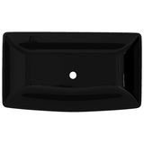 Luxe keramische rechthoekige wasbak 71 x 39 cm (wit)