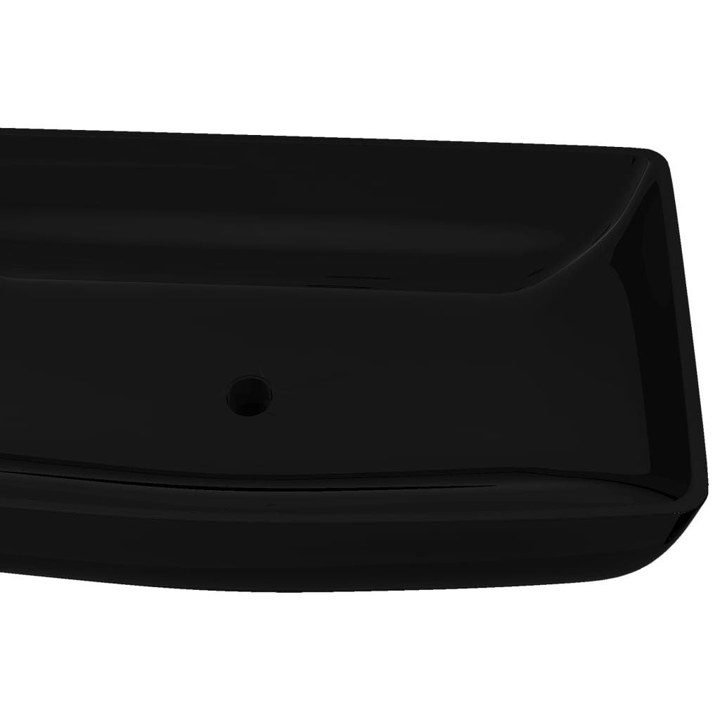 Luxe keramische rechthoekige wasbak 71 x 39 cm (wit)