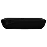 Luxe keramische rechthoekige wasbak 71 x 39 cm (wit)