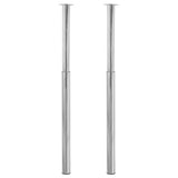 vidaXL Tafelpoten telescopisch 710-1100 mm chroom 2 st