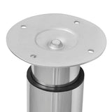 vidaXL Tafelpoten telescopisch 710-1100 mm chroom 2 st